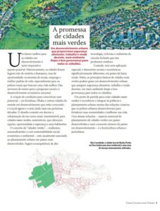 Captura página 3: A promessa de cidades mais verdes. Contém um mapa da cidade de Machu Pichu.