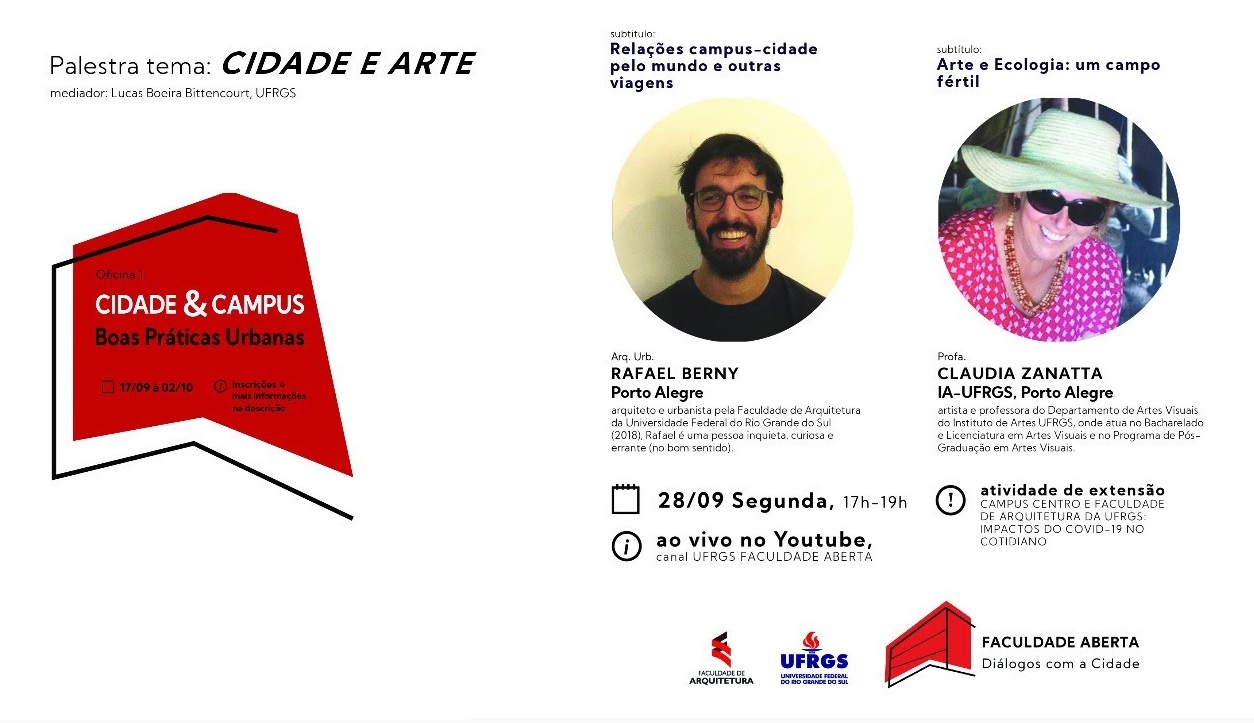 Faculdade Aberta: Palestra dia 28/09 sobre Cidade e Arte
