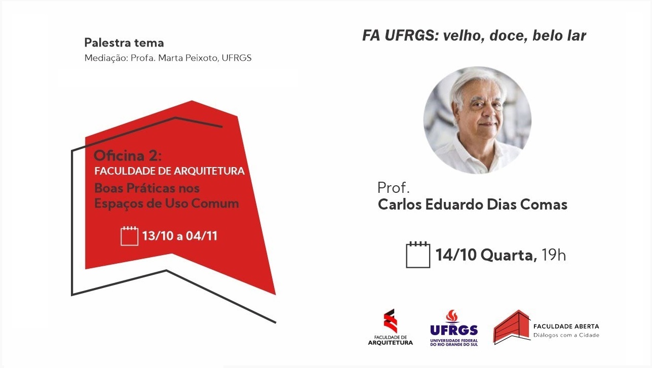 Faculdade Aberta: palestra dia 14/10 sobre o edifício