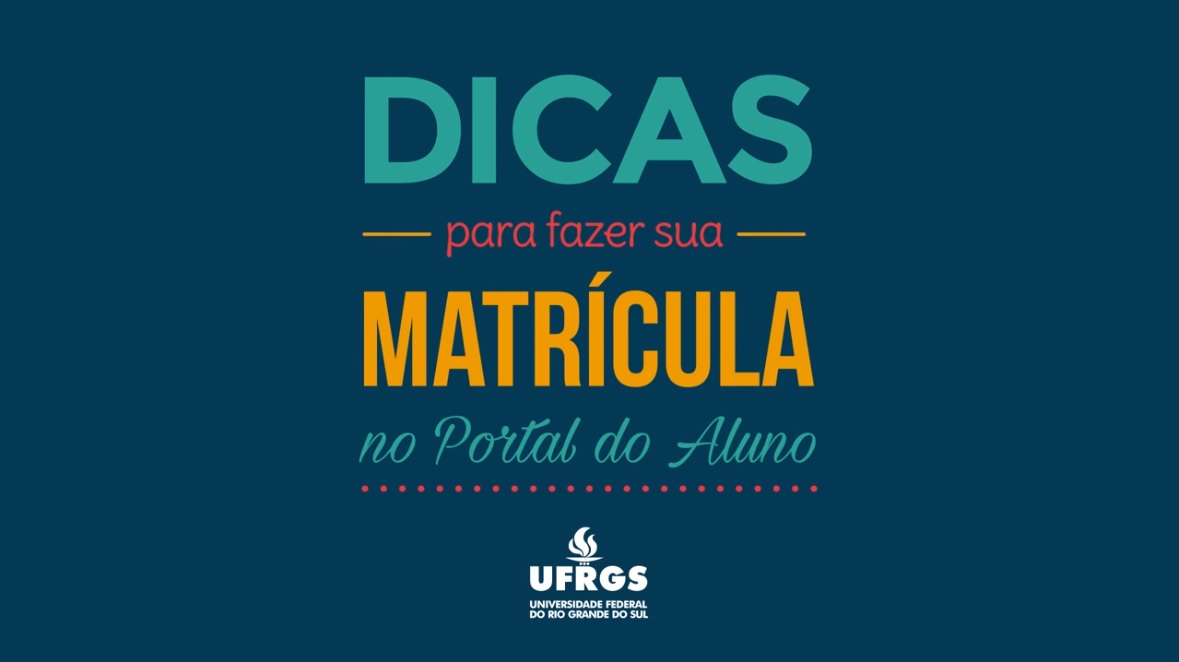 Orientação do DECORDI para matrícula 2020/2