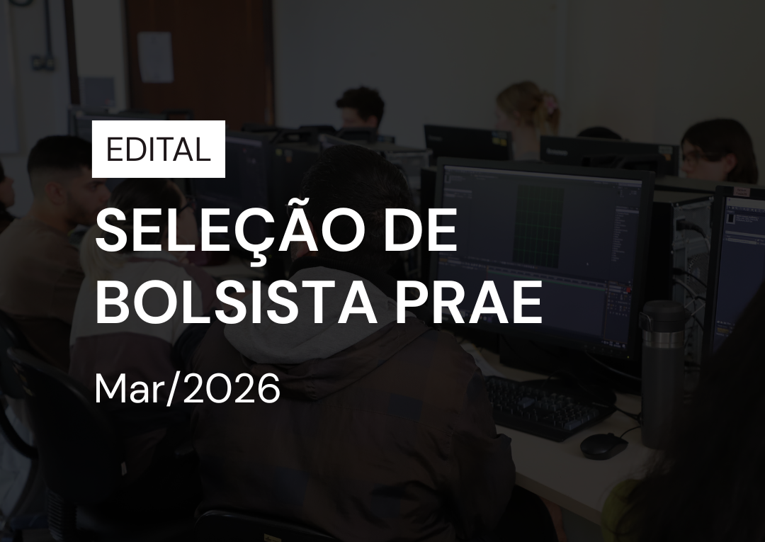 Aberta seleção de bolsista PRAE para atuação no Laboratório de Computação Gráfica