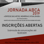 Chamada para resumos até 15/09 | Jornada ABCA 2019
