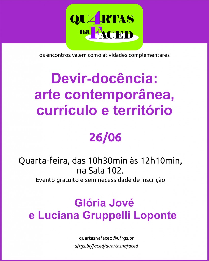 Quartas na Faced - 26 de junho