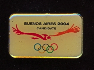 Cidade Candidata aos Jogos Olímpicos de 2004 (Buenos Aires) - Pin em metal com impressão e verniz