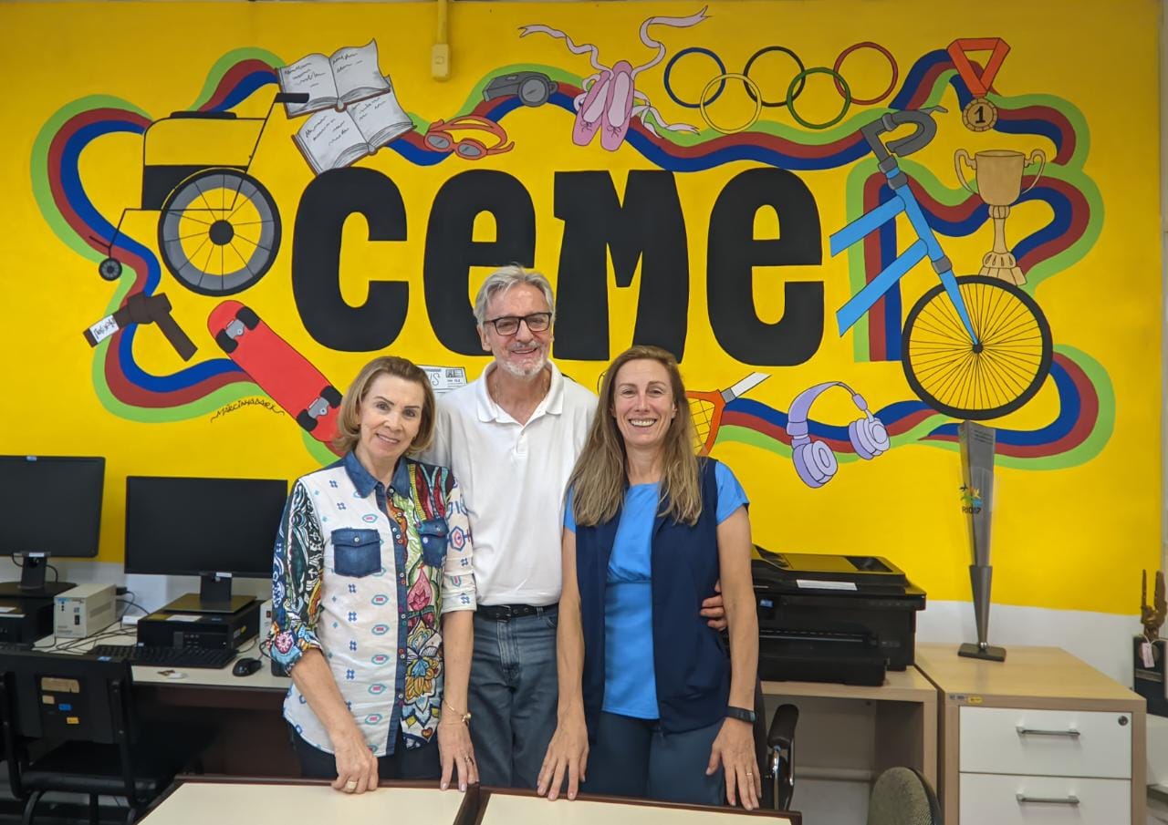 Visita ao CEME: Prof. João Carlos Piccoli e Regina Piccoli
