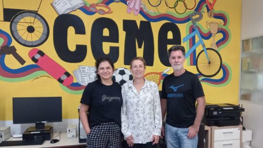 Visita ao CEME: Profa. Maristela Souza e Prof. Fabrício Krusche