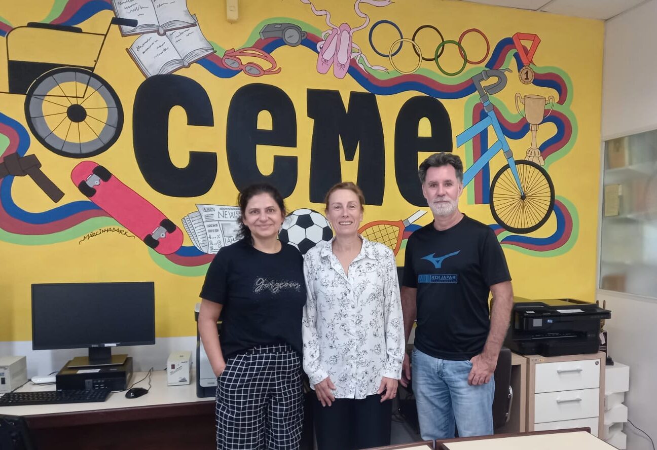 Visita ao CEME: Profa. Maristela Souza e Prof. Fabrício Krusche