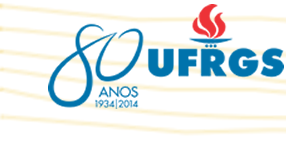 Logotipo UFRGS. Universidade Federal do Rio Grande do Sul. 80 anos. 1934 2014