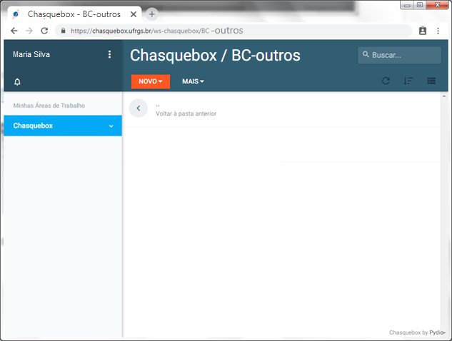 Chasquebox - Abrir diretório