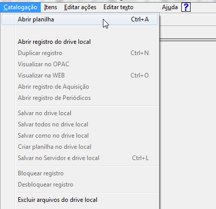 Abrir planilha base