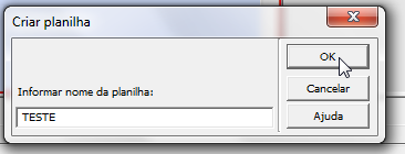 Nomear planilha