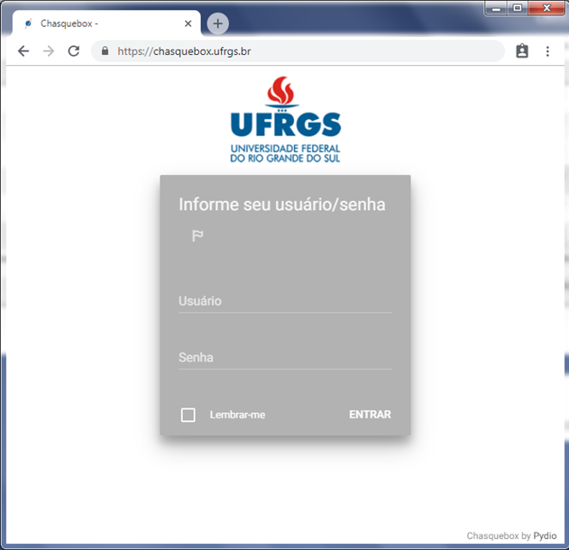 Chasquebox - Fazer login