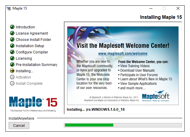 Maple 15 – Instalação – Windows 10 - Documentação dos Serviços do ...