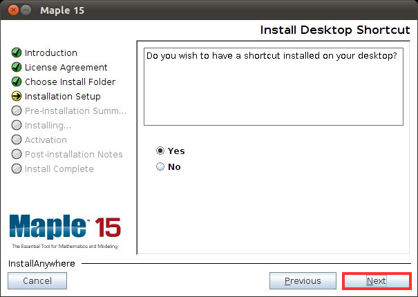 Maple 15 – Instalação – Ubuntu 64 Bits - Documentação dos Serviços do ...