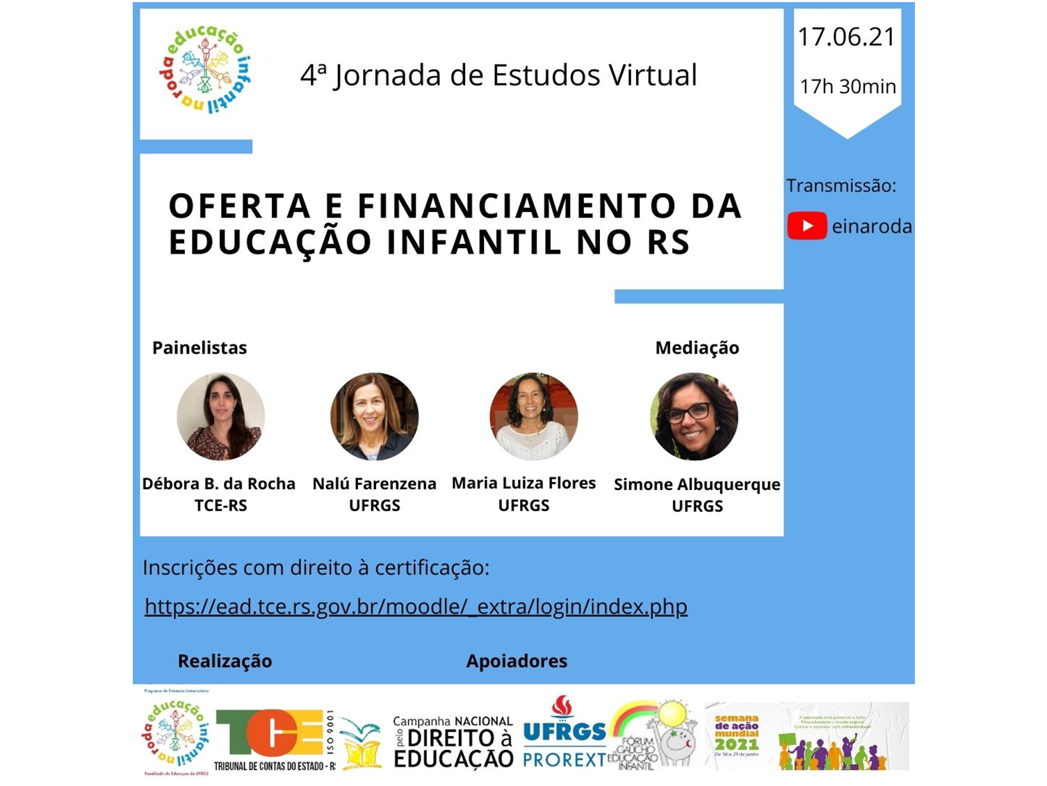 Webconferência: Oferta e financiamento da Educação Infantil no RS