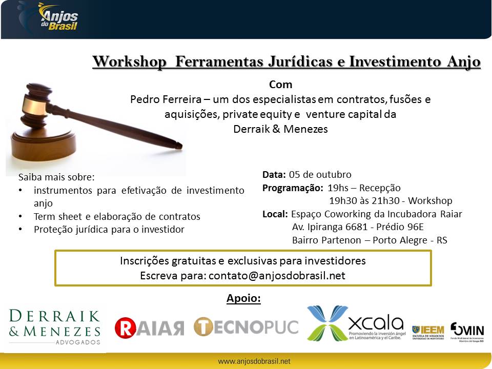 Convite Workshop Ferramentas Jurídicas 05.10
