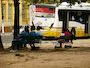 Durante a semana, a Redenção também é ponto de ônibus