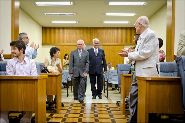 Professores Eméritos Otto Carlos Koller e Fernando Irajá Félix de Carvalho