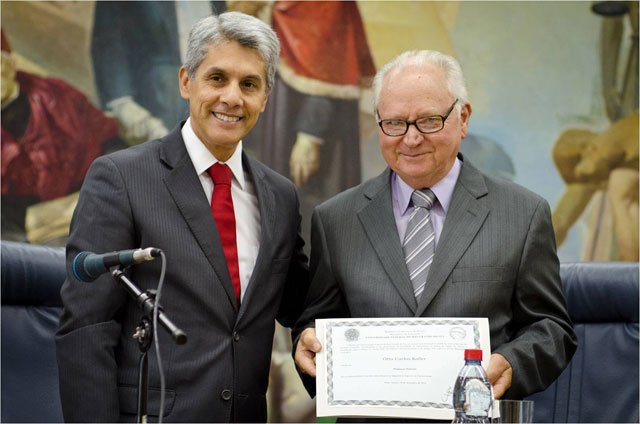 Professores Eméritos Otto Carlos Koller e Fernando Irajá Félix de Carvalho