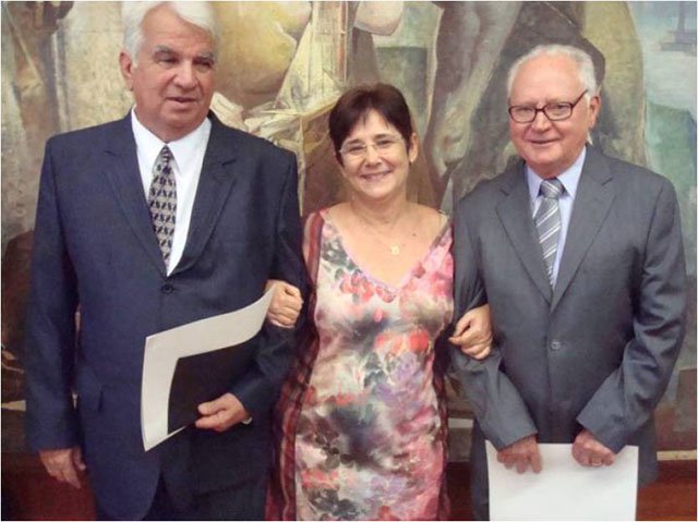 Professores Eméritos Otto Carlos Koller e Fernando Irajá Félix de Carvalho
