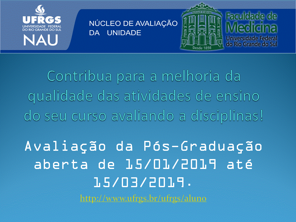 Avaliação da Pós-Graduação 2018-02