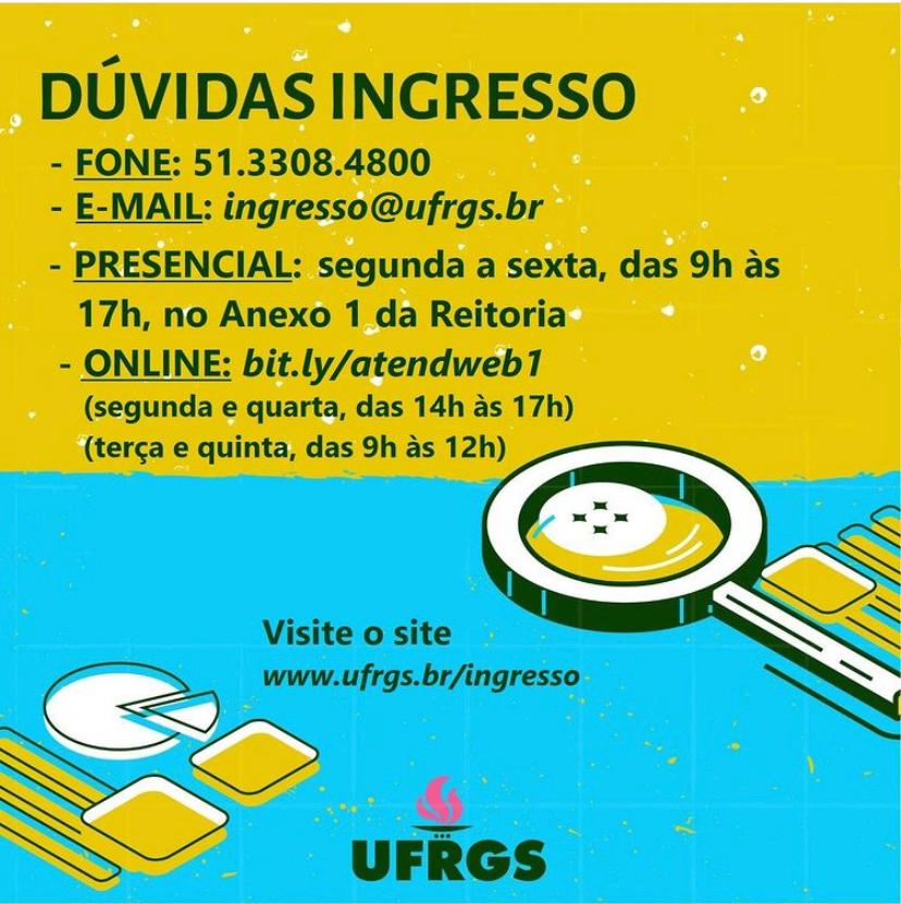 Duvidas sobre Ingresso na UFRGS?