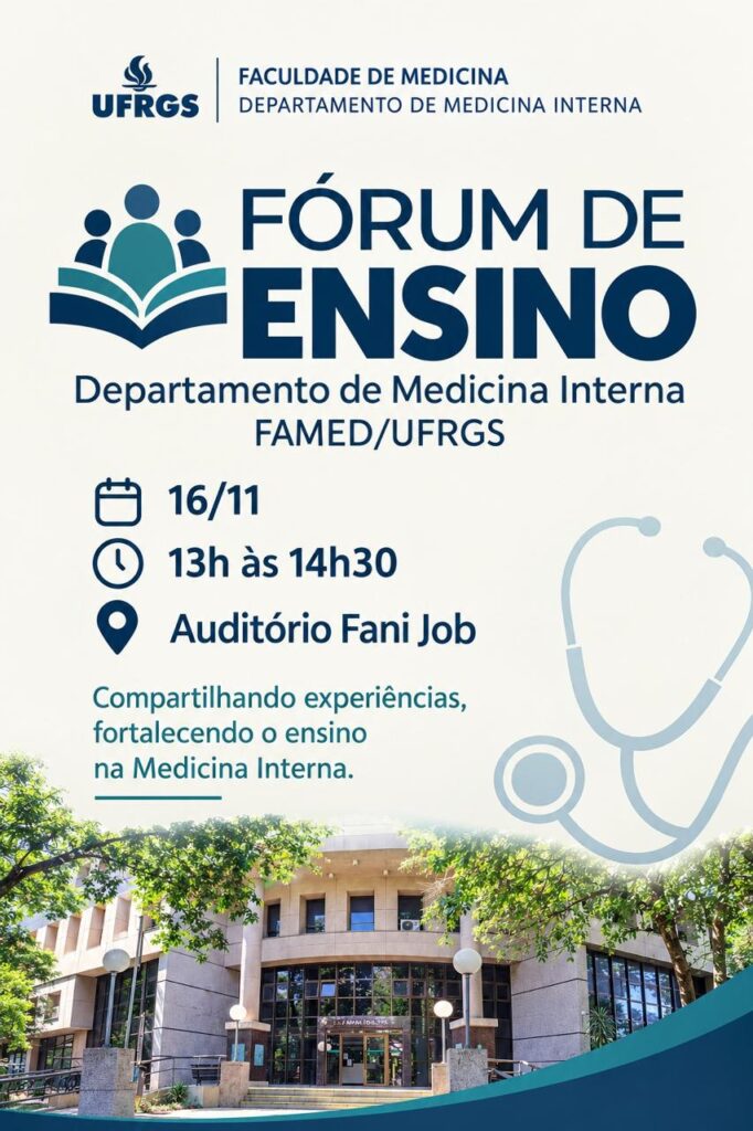 Departamento de Medicina Interna convida para Fórum de Ensino