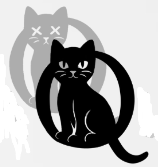 Gato vivo e morto