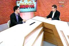 Integrante do GEU no progama Mãos e Mentes TVCom
