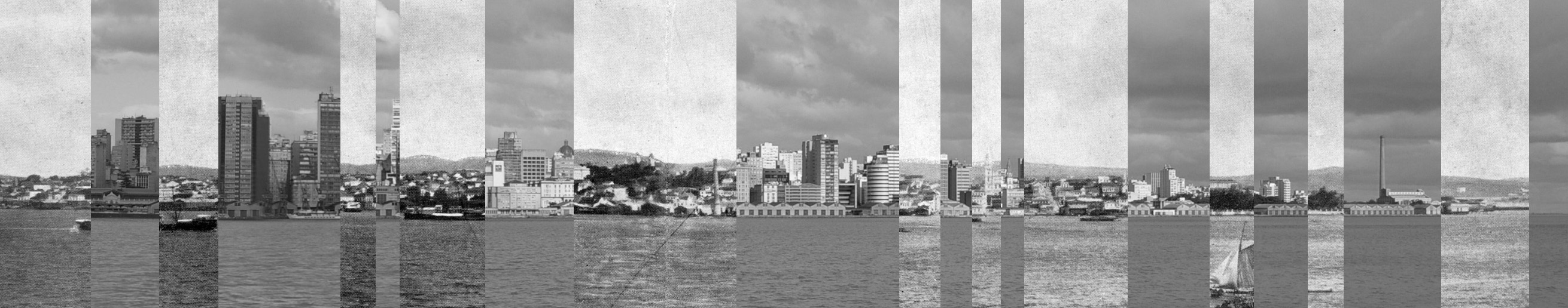 Porto Alegre vista do Guaíba, ontem e hoje