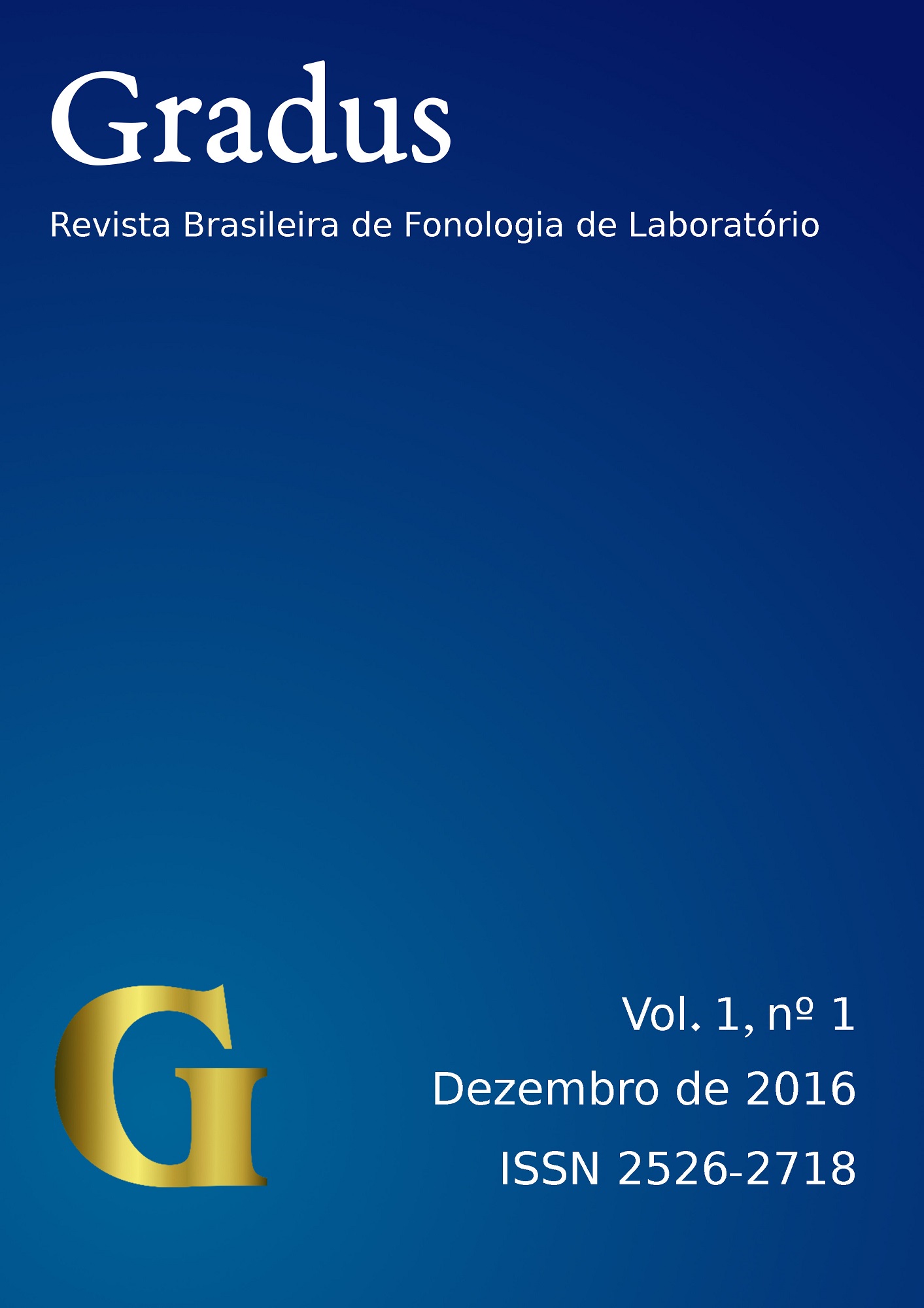 Capa do v. 1 n. 1 (2016) da Revista Gradus
