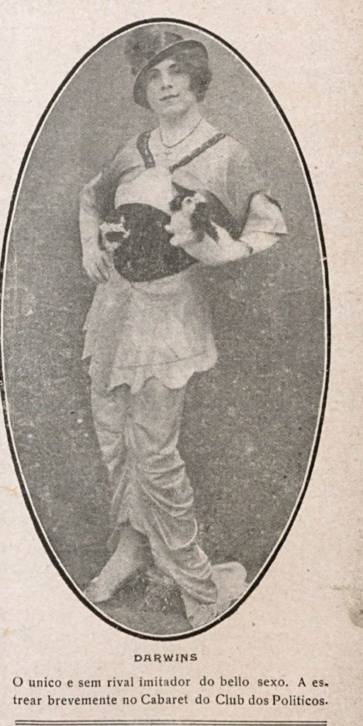 Darwin imitador do belo sexo Revista do Theatro & Sport (RJ). 19/08/1916.