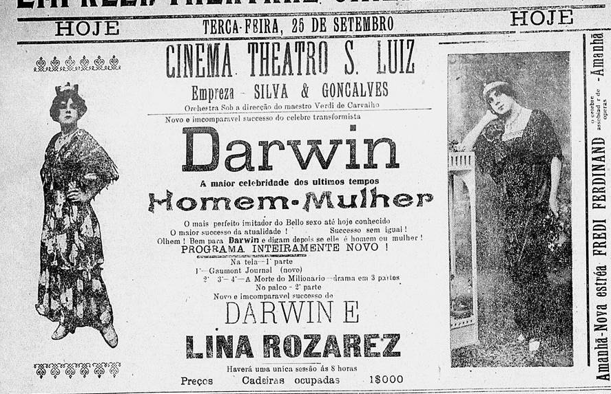 Darwin imitador do belo sexo Pacotilha 20/11/1916