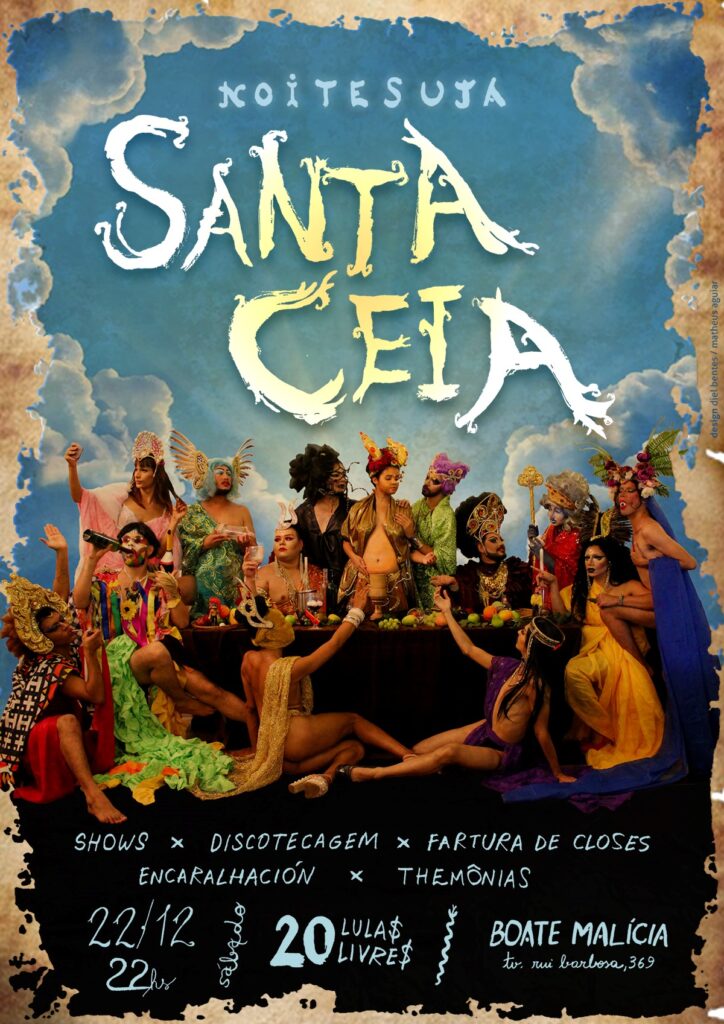NoiteSuja Santa Ceia Grafia Drag