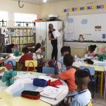 Professora Patrícia Carvalho Hidalgo em sala de aula. Foto: Natássia Ferreira