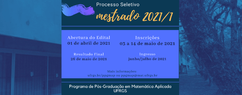 Processo seletivo de Mestrado 2021/1 do PPGMAp