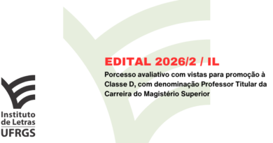 Inscrições para Promoção a Professor Titular no Instituto de Letras (Edital 2026/2) Inscrições para Promoção a Professor Titular no Instituto de Letras (Edital 2026/2)
