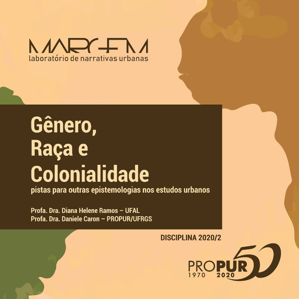 DISCIPLINA GÊNERO, RAÇA E COLONIALIDADE
