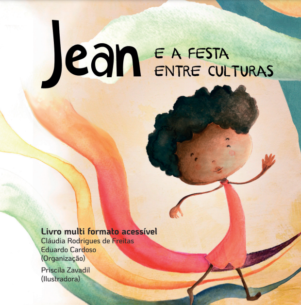 Imagem com o titulo Jean e a festa entre culturas. Livro multiformato.