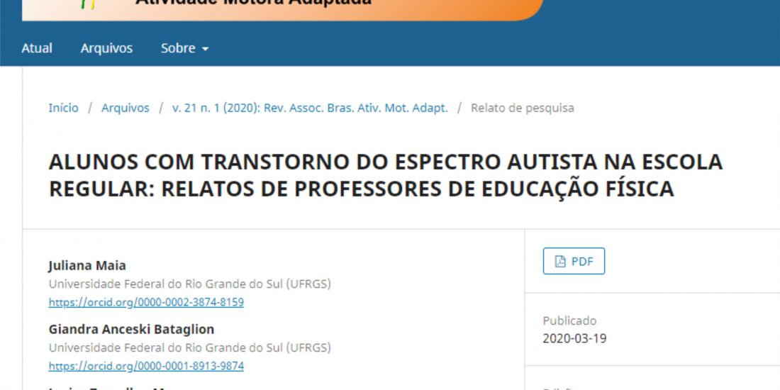 Observatório do Esporte Paralímpico publica artigo