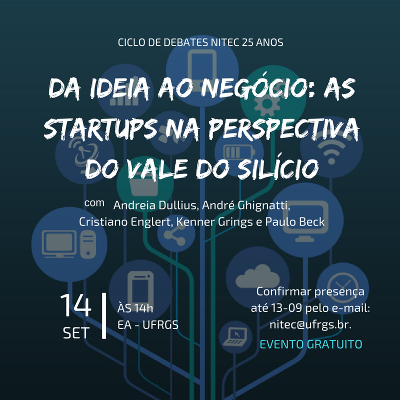 Participe do evento de setembro de 25 anos do NITEC: “As startups na perspectiva do Vale do Silício”