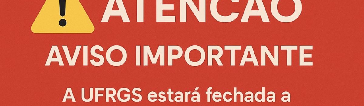 ? ATENÇÃO! AVISO IMPORTANTE