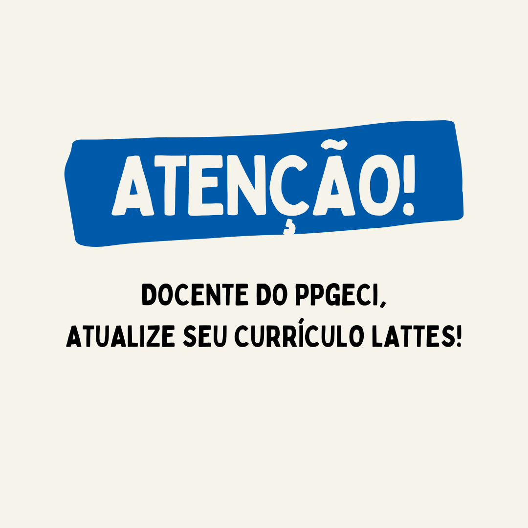 ATUALIZAÇÃO DO CURRÍCULO LATTES