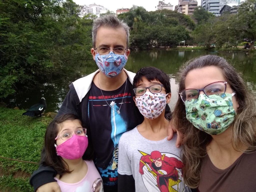 Foto da família. Pauta da Adriana.