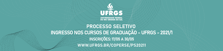 Processo Seletivo 2021/1 UFRGS