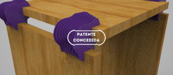 Processo e conector lamelar e modular para montagem de móveis