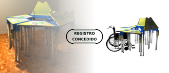 Configuração aplicada à mesa escolar